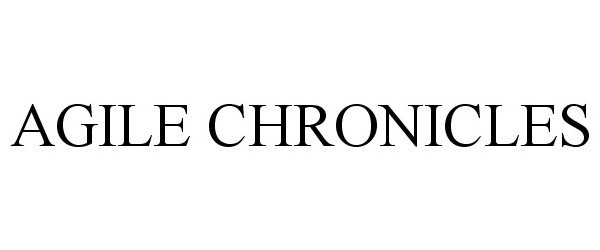 Trademark Logo AGILE CHRONICLES
