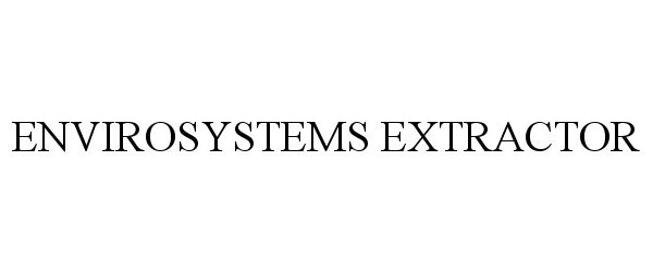  ENVIROSYSTEMS EXTRACTOR