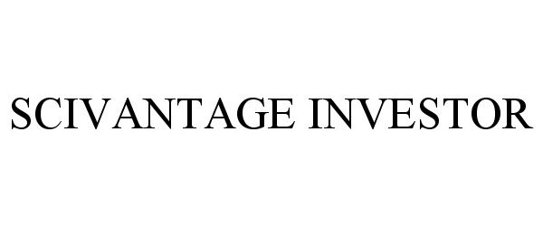  SCIVANTAGE INVESTOR