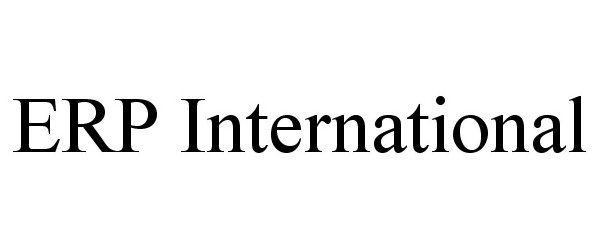Trademark Logo ERP INTERNATIONAL