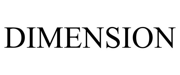 Trademark Logo DIMENSION