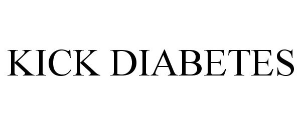Trademark Logo KICK DIABETES