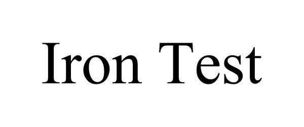 Trademark Logo IRON TEST