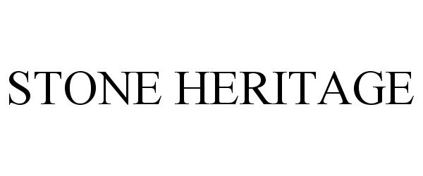 Trademark Logo STONE HERITAGE