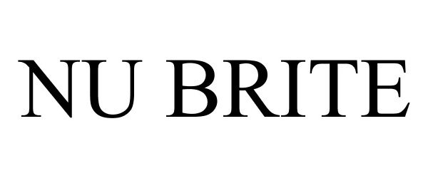 Trademark Logo NU BRITE