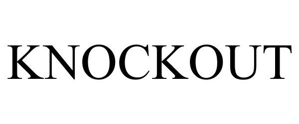 Trademark Logo KNOCKOUT