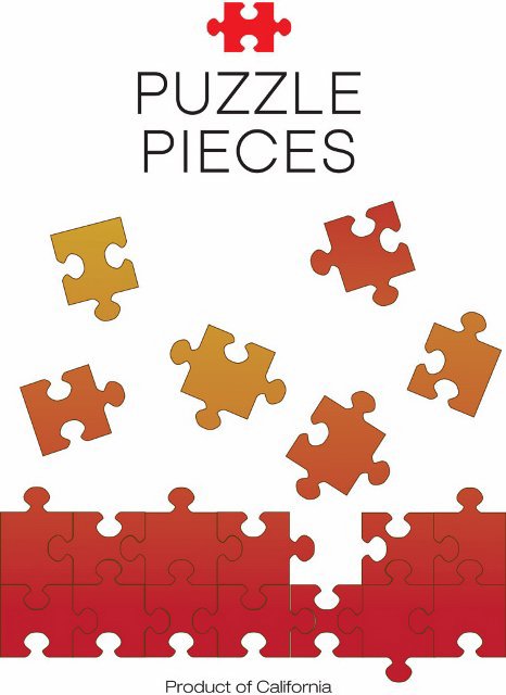  PUZZLE PIECES PRODUCT OF CALIFORNIA