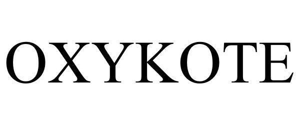 Trademark Logo OXYKOTE