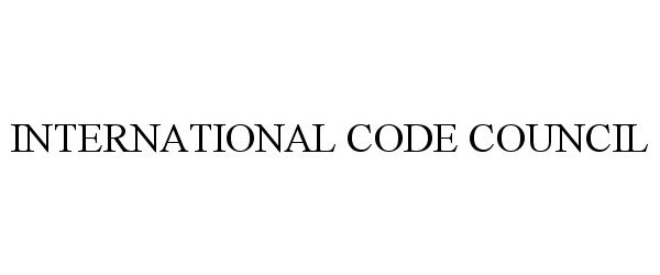 Trademark Logo INTERNATIONAL CODE COUNCIL
