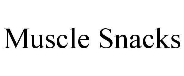 Trademark Logo MUSCLE SNACKS