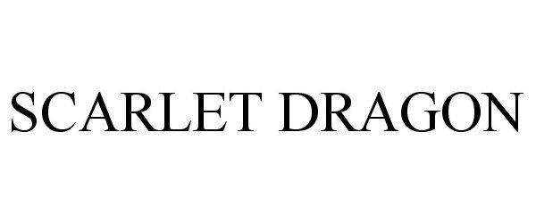 Trademark Logo SCARLET DRAGON