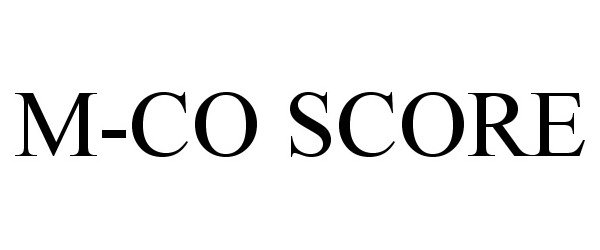 Trademark Logo M-CO SCORE