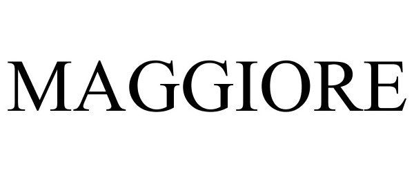 Trademark Logo MAGGIORE