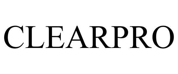 Trademark Logo CLEARPRO
