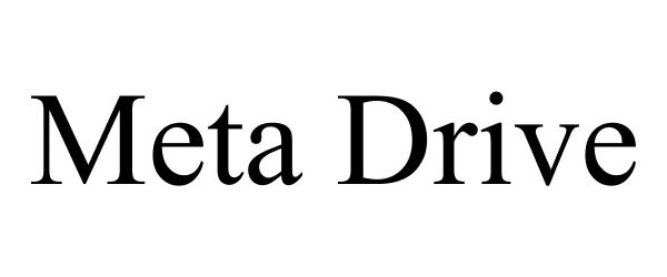 Trademark Logo META DRIVE