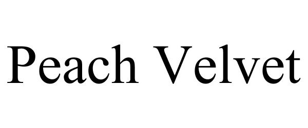 Trademark Logo PEACH VELVET