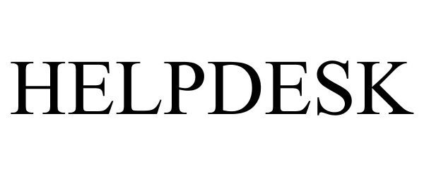 Trademark Logo HELPDESK