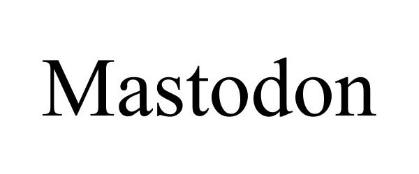 Trademark Logo MASTODON