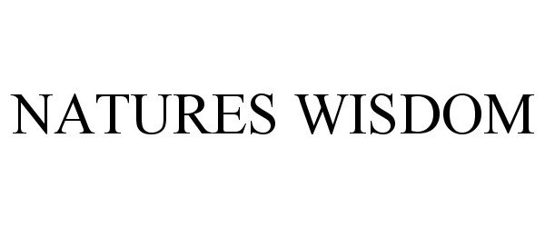 Trademark Logo NATURES WISDOM