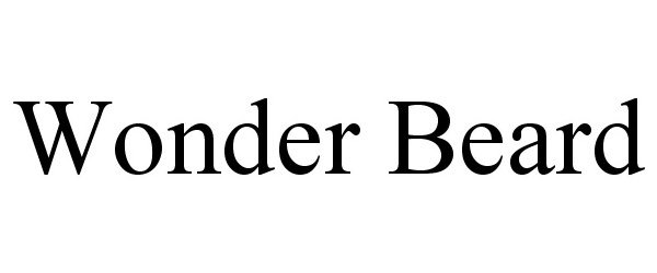 Trademark Logo WONDER BEARD