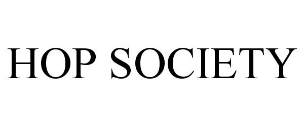 Trademark Logo HOP SOCIETY