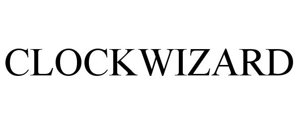 Trademark Logo CLOCKWIZARD