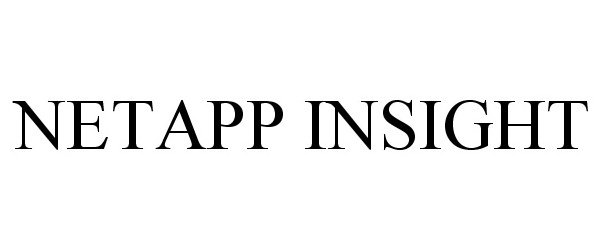Trademark Logo NETAPP INSIGHT
