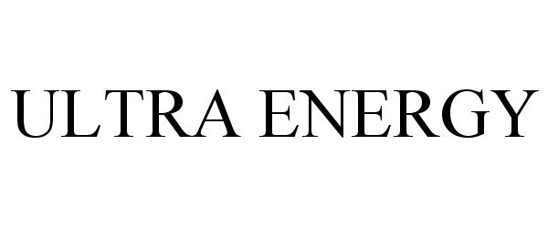 Trademark Logo ULTRA ENERGY