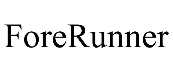 Trademark Logo FORERUNNER