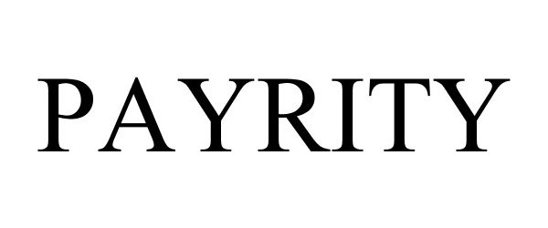 Trademark Logo PAYRITY