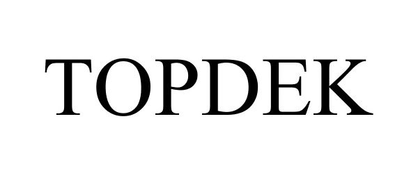 Trademark Logo TOPDEK