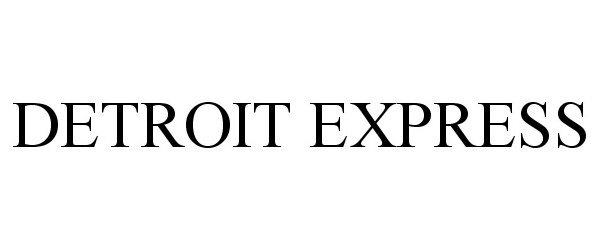 Trademark Logo DETROIT EXPRESS
