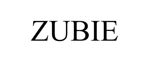 Trademark Logo ZUBIE