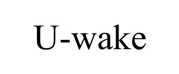 Trademark Logo U-WAKE
