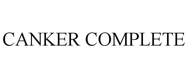Trademark Logo CANKER COMPLETE