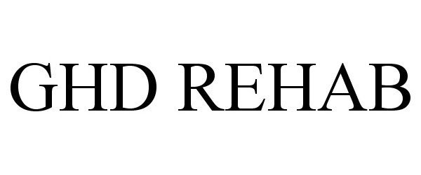 Trademark Logo GHD REHAB