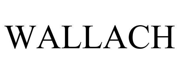 Trademark Logo WALLACH