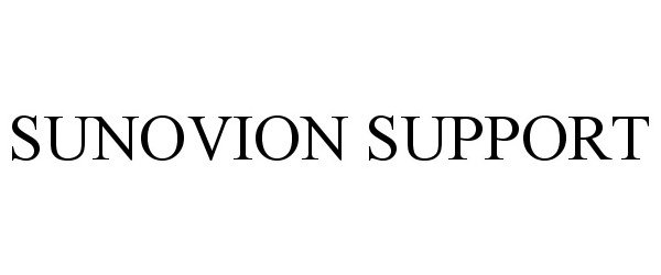  SUNOVION SUPPORT