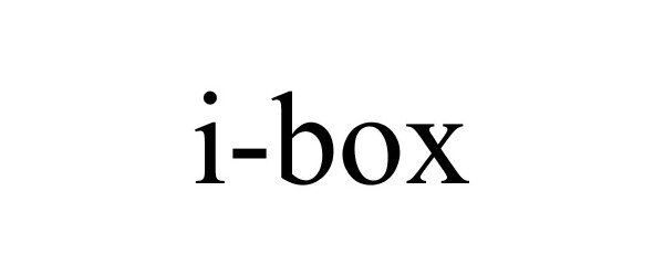 Trademark Logo I-BOX