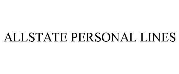 Trademark Logo ALLSTATE PERSONAL LINES