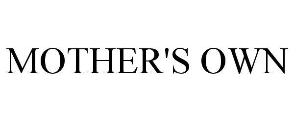 Trademark Logo MOTHER'S OWN