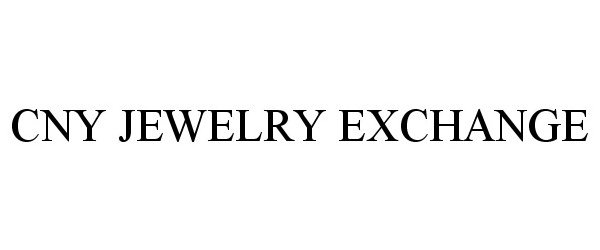 Trademark Logo CNY JEWELRY EXCHANGE