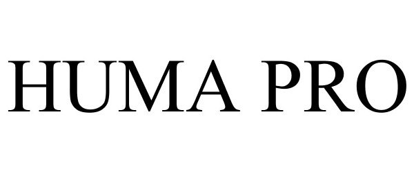 Trademark Logo HUMA PRO