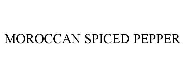  MOROCCAN SPICED PEPPER