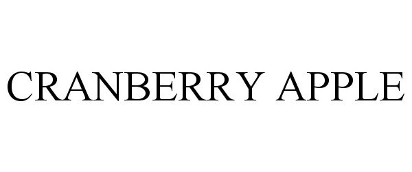 Trademark Logo CRANBERRY APPLE