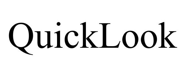 Trademark Logo QUICKLOOK