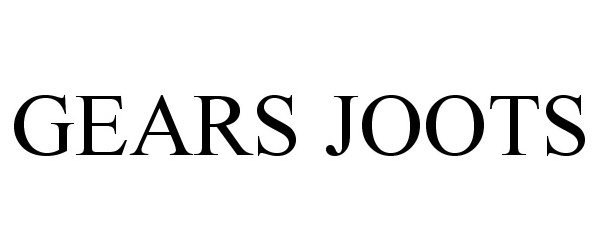 Trademark Logo GEARS JOOTS