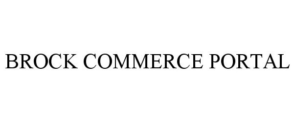 Trademark Logo BROCK COMMERCE PORTAL