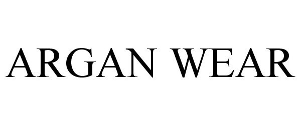  ARGAN WEAR