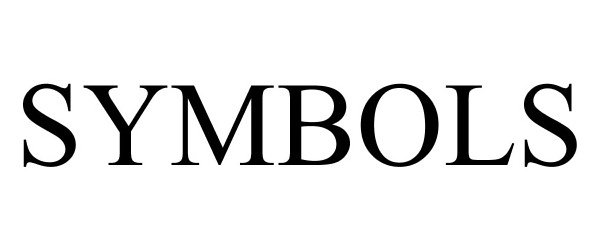 Trademark Logo SYMBOLS